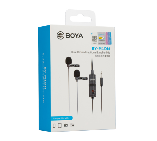 BOYA BY-M1DM Dual Lavalier Microphone