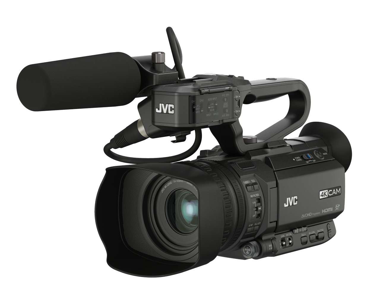 JVC GY-HM250E Compact live streaming 4K camcorder