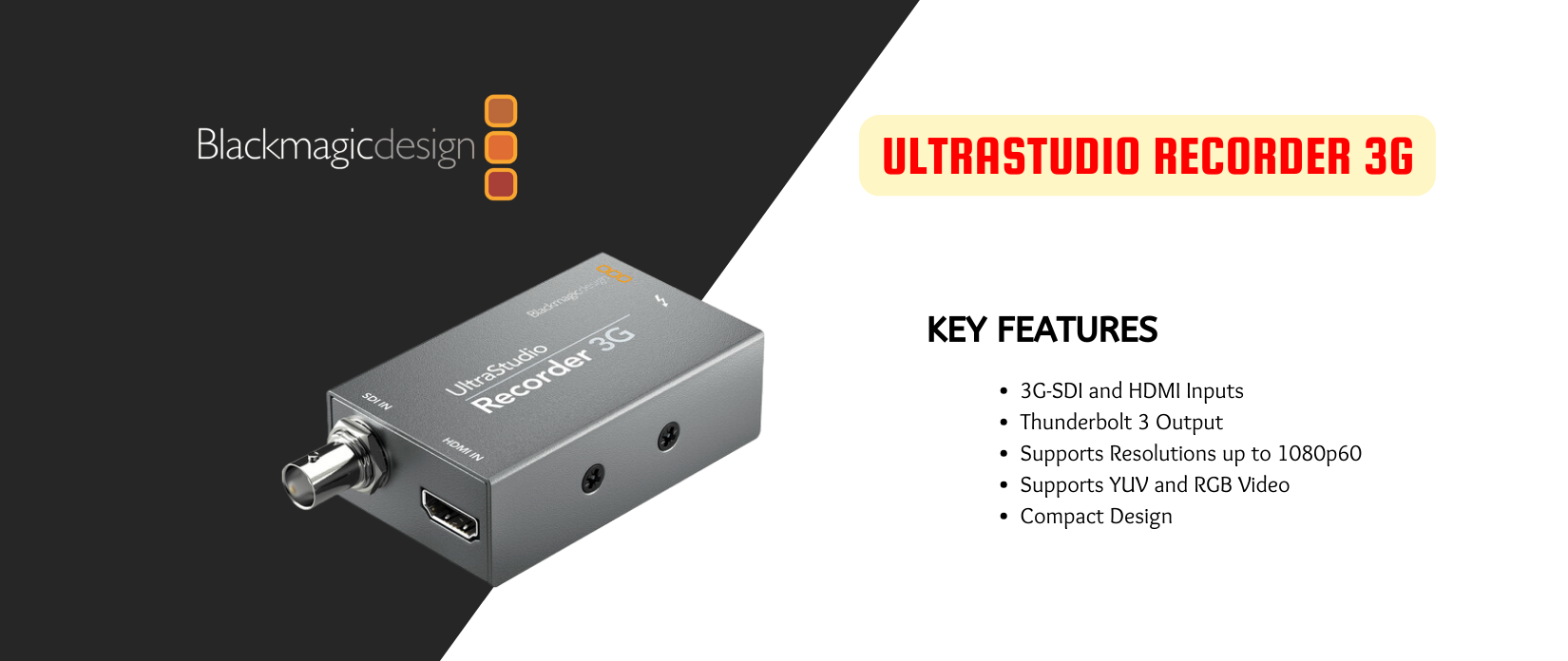 Blackmagic Design UltraStudio Recorder 3G