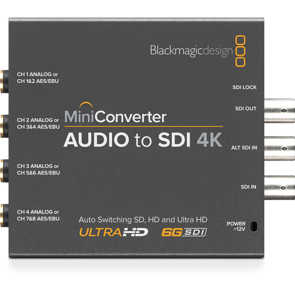 Mini Converter - Audio to SDI 4K