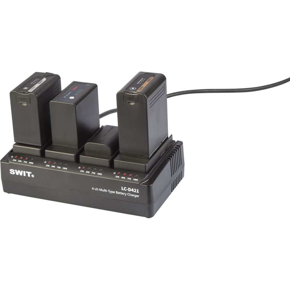 SWIT LC-D421 4-Channel Multi-Type DV Charger